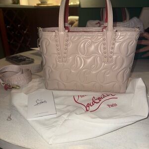 Christian Louboutin cabata Nappa emboss CL mono